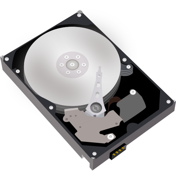 SVG Hard disk vector rimage