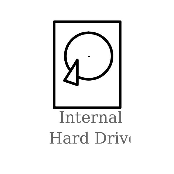 SVG Hard Drive Labelled