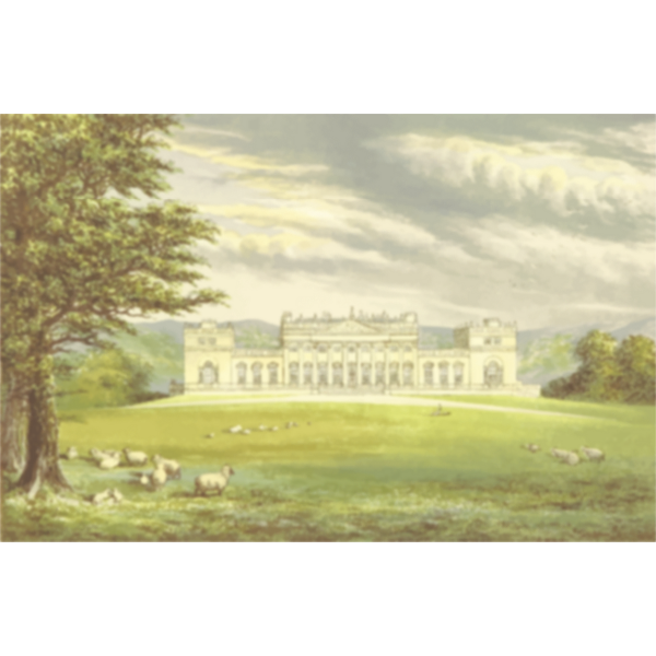 SVG Harewood House vector drawing