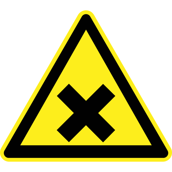 SVG Harmful hazard warning sign vector image