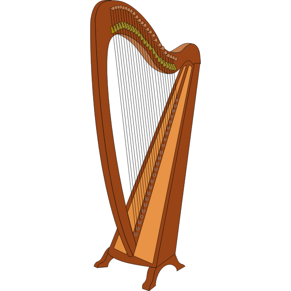 SVG Harp vector illustration