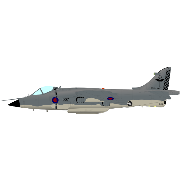 SVG Harrier aircraft