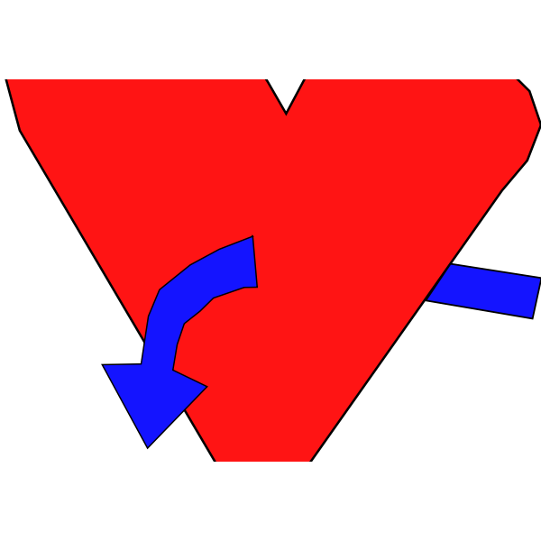 SVG Hart with curvearrow