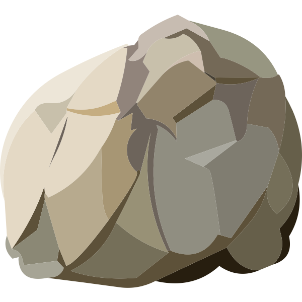 SVG Harvestable rock vector illustration