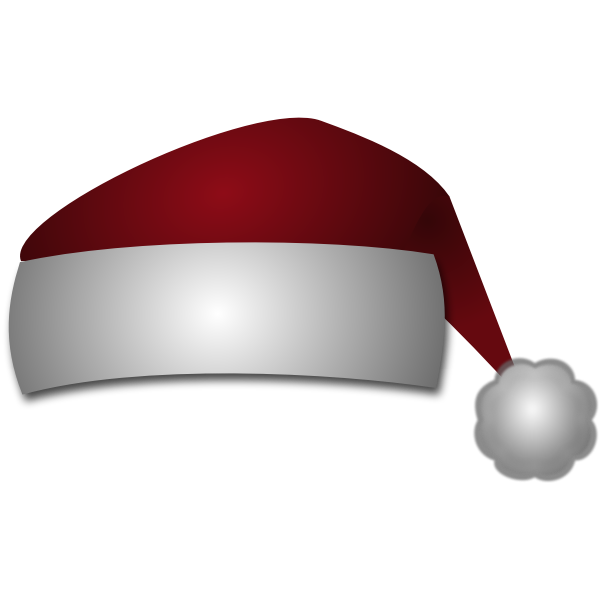 SVG Hat of Santa Claus vector image