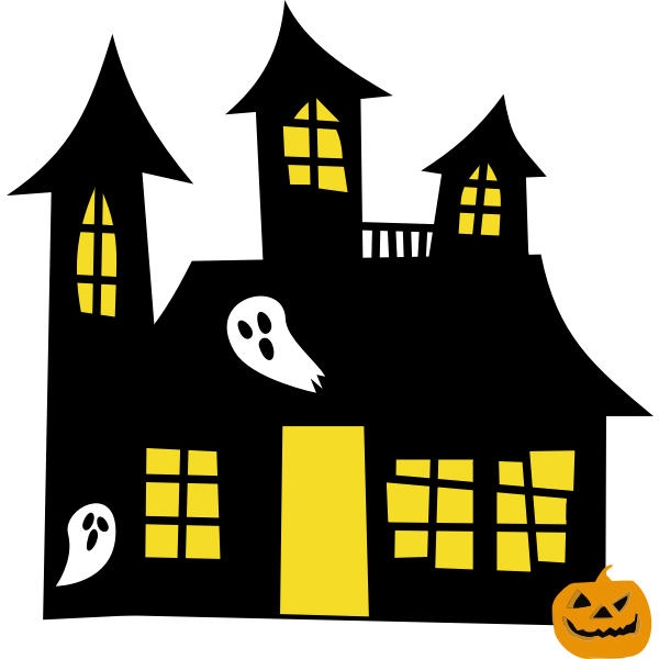 SVG Haunted house drawing