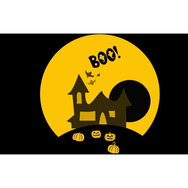 SVG Haunted house image