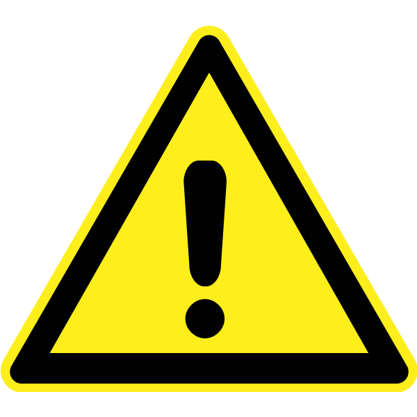 SVG Hazard warning sign vector image