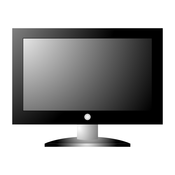 SVG HDTV television set vector image