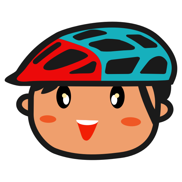 SVG Head biker
