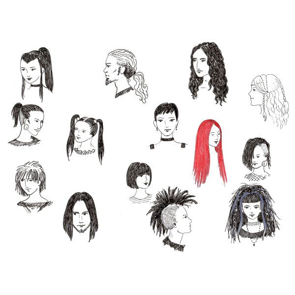 SVG Head sketches
