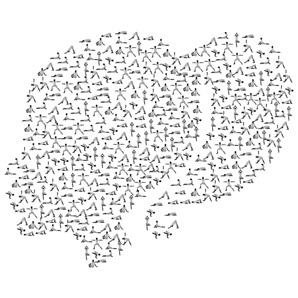 SVG Head with yoga exercises
