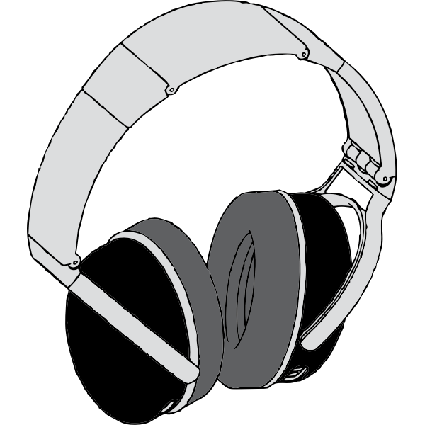 SVG Headphone vector graphics