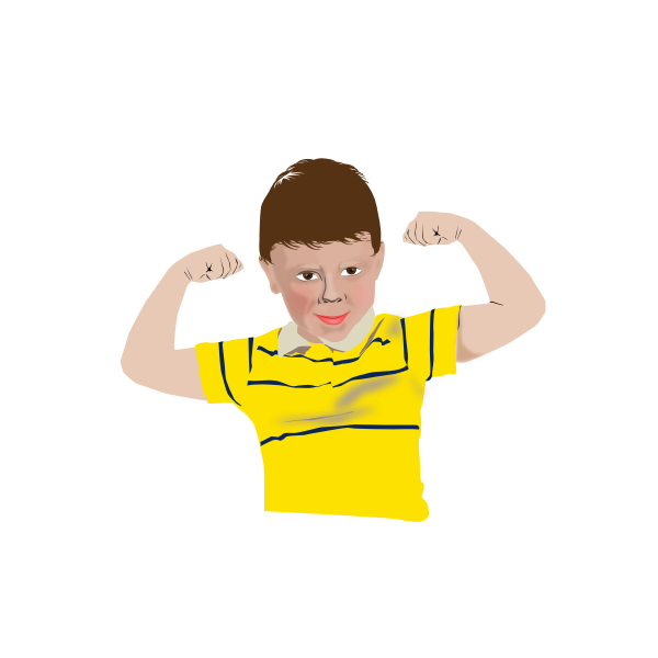 SVG Healthy kid