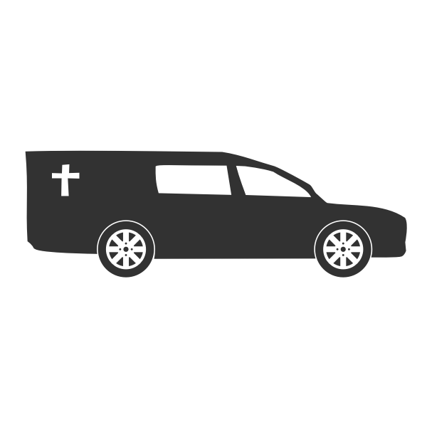 SVG Hearse Outline