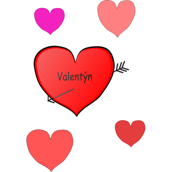 SVG Heart and arrow vector graphics