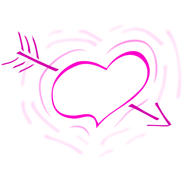 SVG Heart and arrow vector graphics