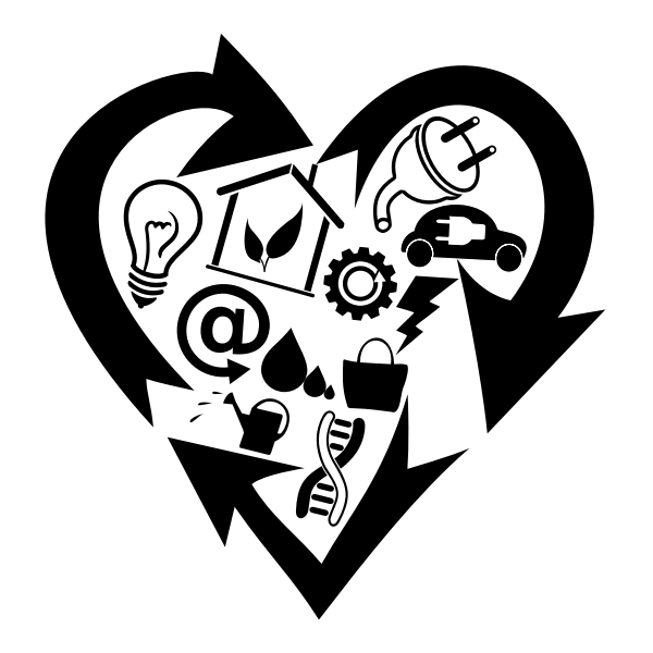 SVG Heart and Internet of things symbol