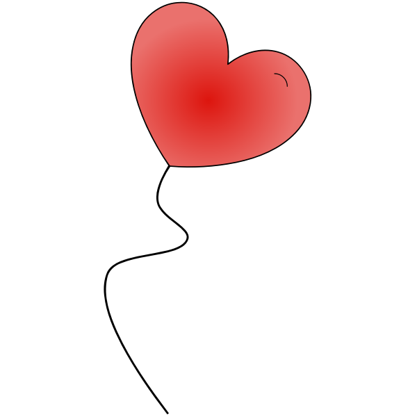 SVG Heart balloon