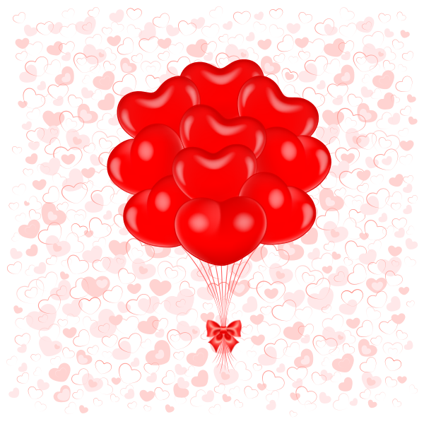 SVG Heart balloons