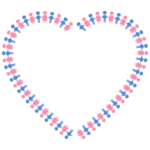 SVG Heart border image