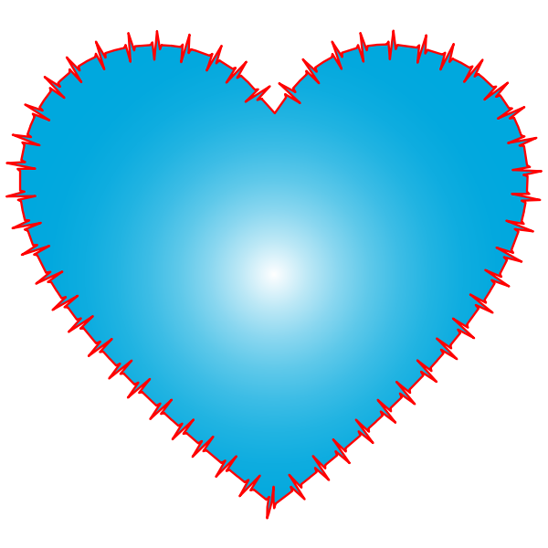 SVG Heart EKG rhythm