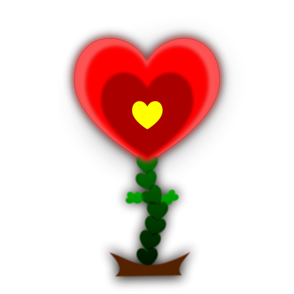 SVG Heart Flower