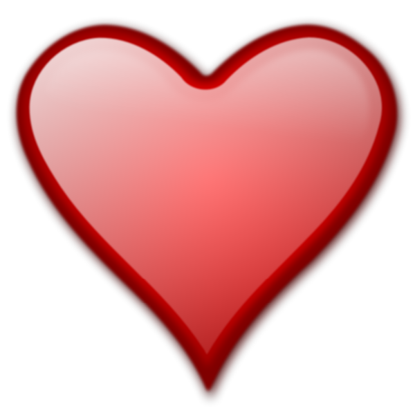 SVG Heart gloss vector image