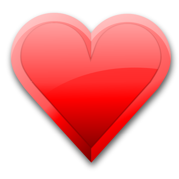 SVG Heart icon vector image
