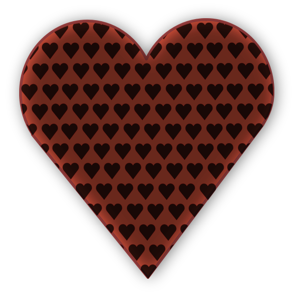 SVG Heart in Heart Dark