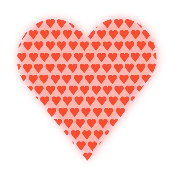 SVG Heart in heart vector clip art