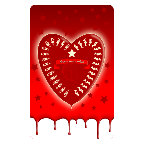 SVG Heart message card