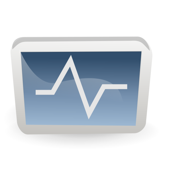 SVG Heart monitor icon vector illustration