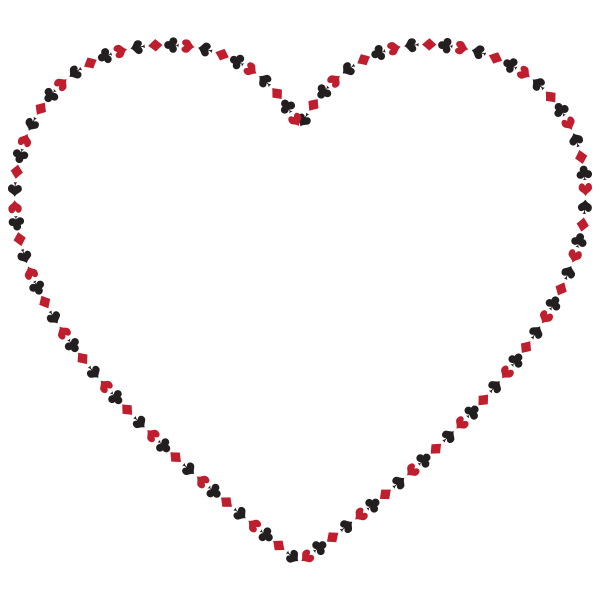 SVG Heart of cards