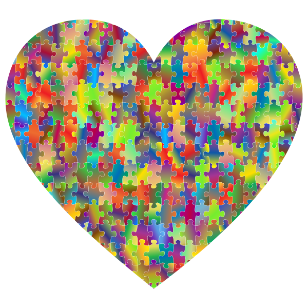 SVG Heart of puzzles