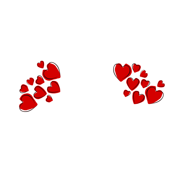 SVG Heart pattern vector image