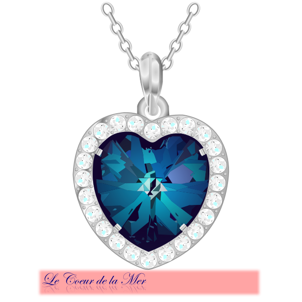 SVG Heart pendant vector image