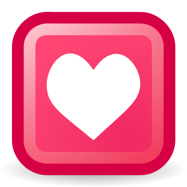 SVG Heart shape in a rectangle vector image