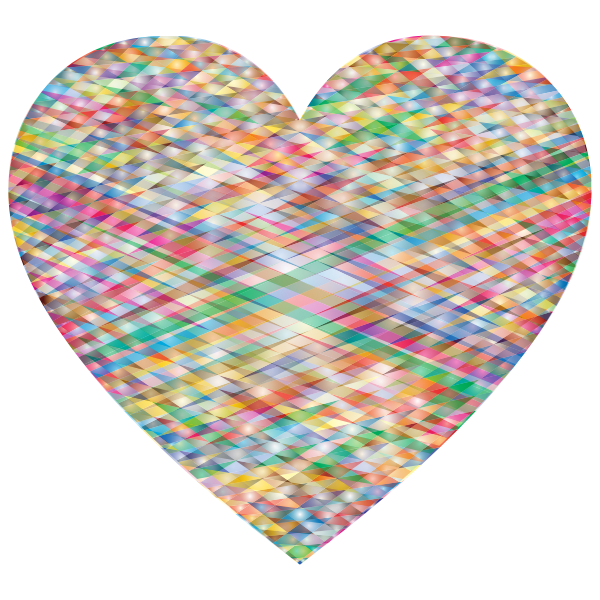 SVG Heart shape with geometric pattern