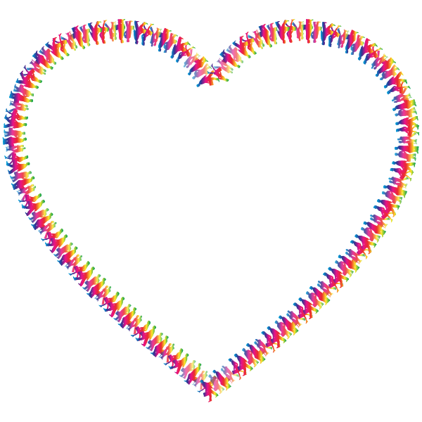 SVG Heart shape with people