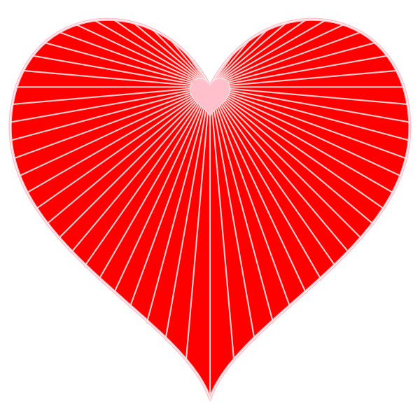 SVG Heart string art vector image
