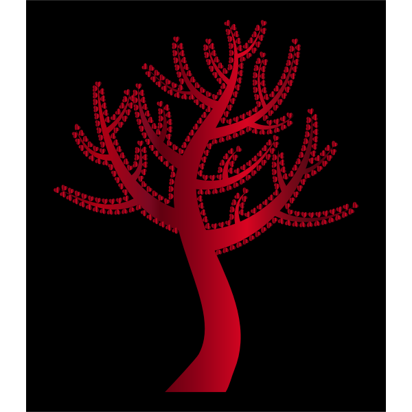 SVG Heart tree
