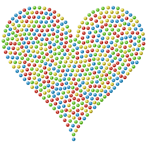 SVG Heart with arrows