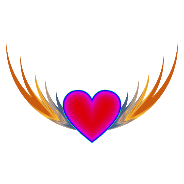 SVG Heart with wings