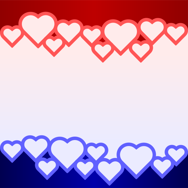 SVG Hearts Frame 2