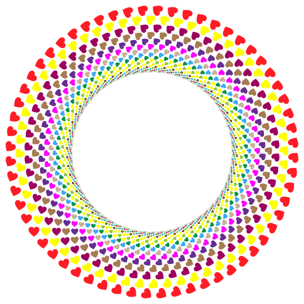SVG Hearts i na vortex