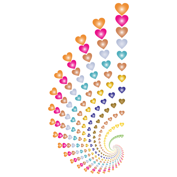 SVG Hearts swirl design