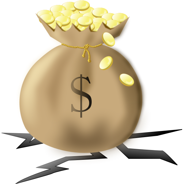 SVG Heavy money bag