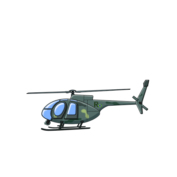 SVG Helicopter in blue sky