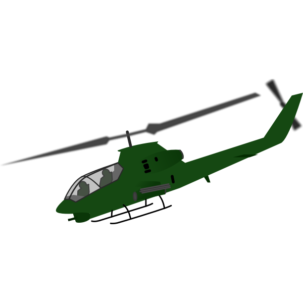SVG Helicopter vector image